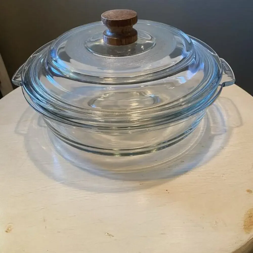PYREX Clear Round Glass Bowl With Lid‎